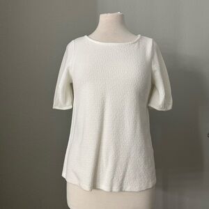 Green envelope white blouse